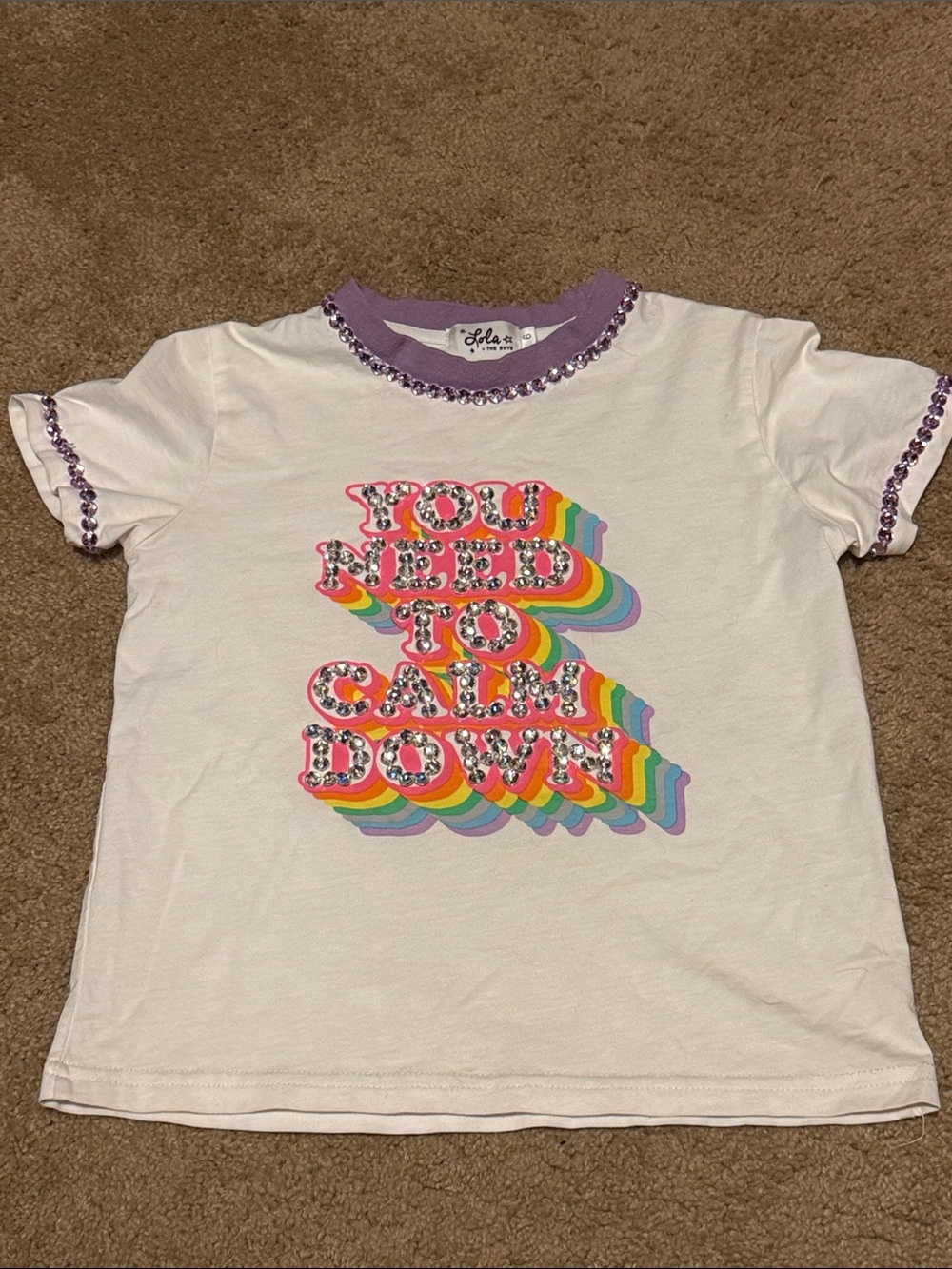 Lola & The Boys “you need to calm down” tshirt